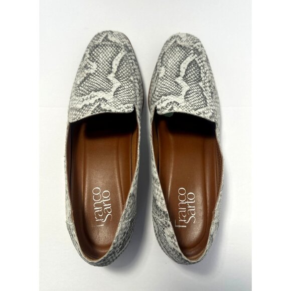 Franco Sarto Clarise2 Snake Print Leather Loafers Womens Shoes Size 8.5 slip-on - Picture 11 of 14